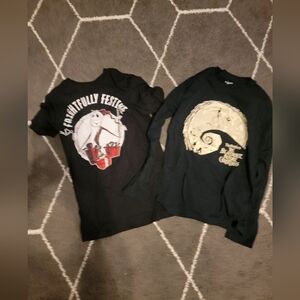 2 Nightmare before Christmas shirts. One Long Sleeve One Short